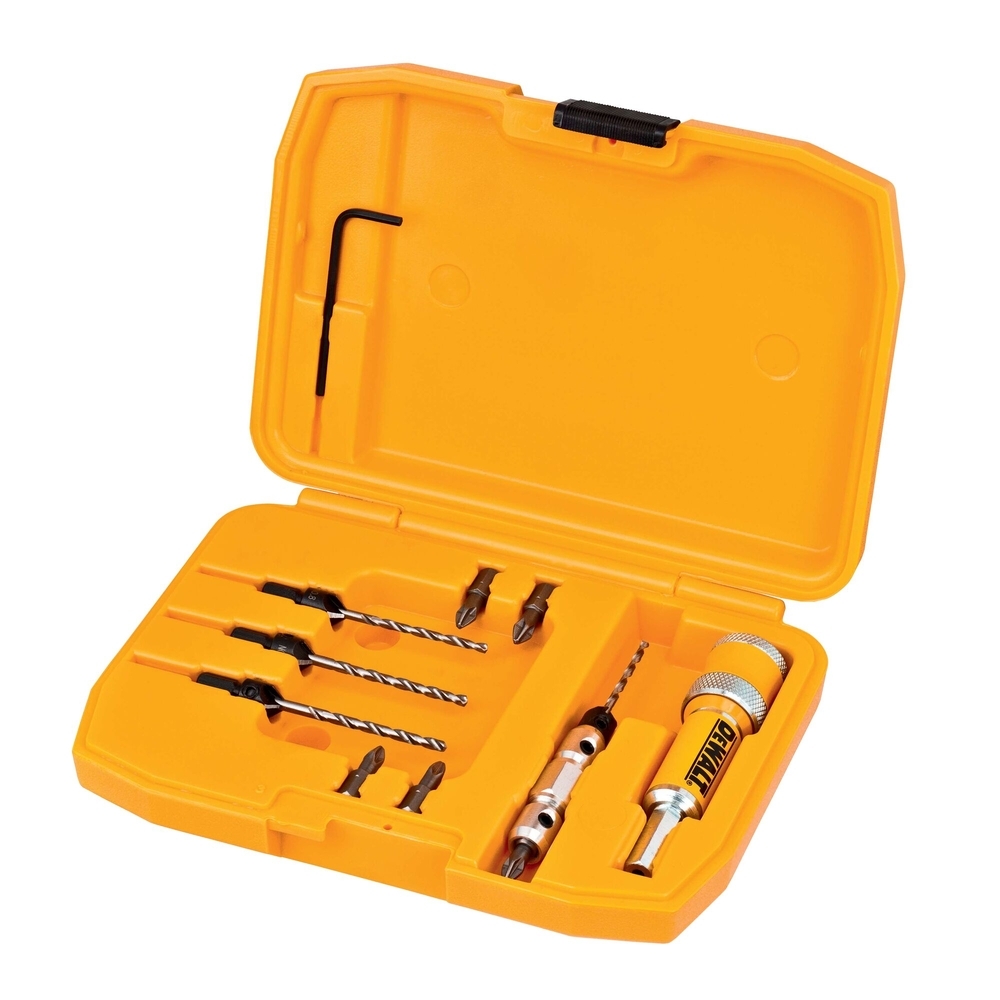 Coffret avec adaptateur, support, mèches, fraises et embouts - DT7612-XJ - DEWALT