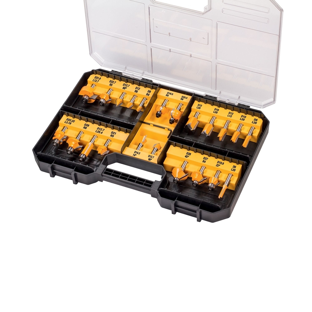 Coffret de 22 fraises de défonceuse - DT90017-QZ - DEWALT