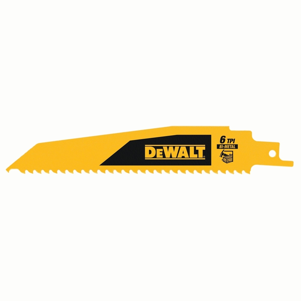 Lame de scie sabre démolition pour le bois 152 mm / 6TPI - DT90380-QZ - DEWALT