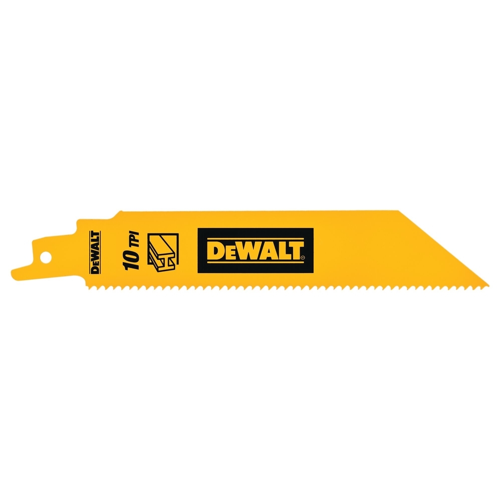 Lame de scie sabre BiM pour la coupe du métal épais 152 mm / 10TPI - DT90384-QZ - DEWALT
