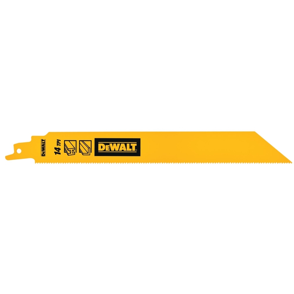 Lame de scie sabre BiM pour la coupe du métal épais 228 mm / 14TPI - DT90387-QZ - DEWALT