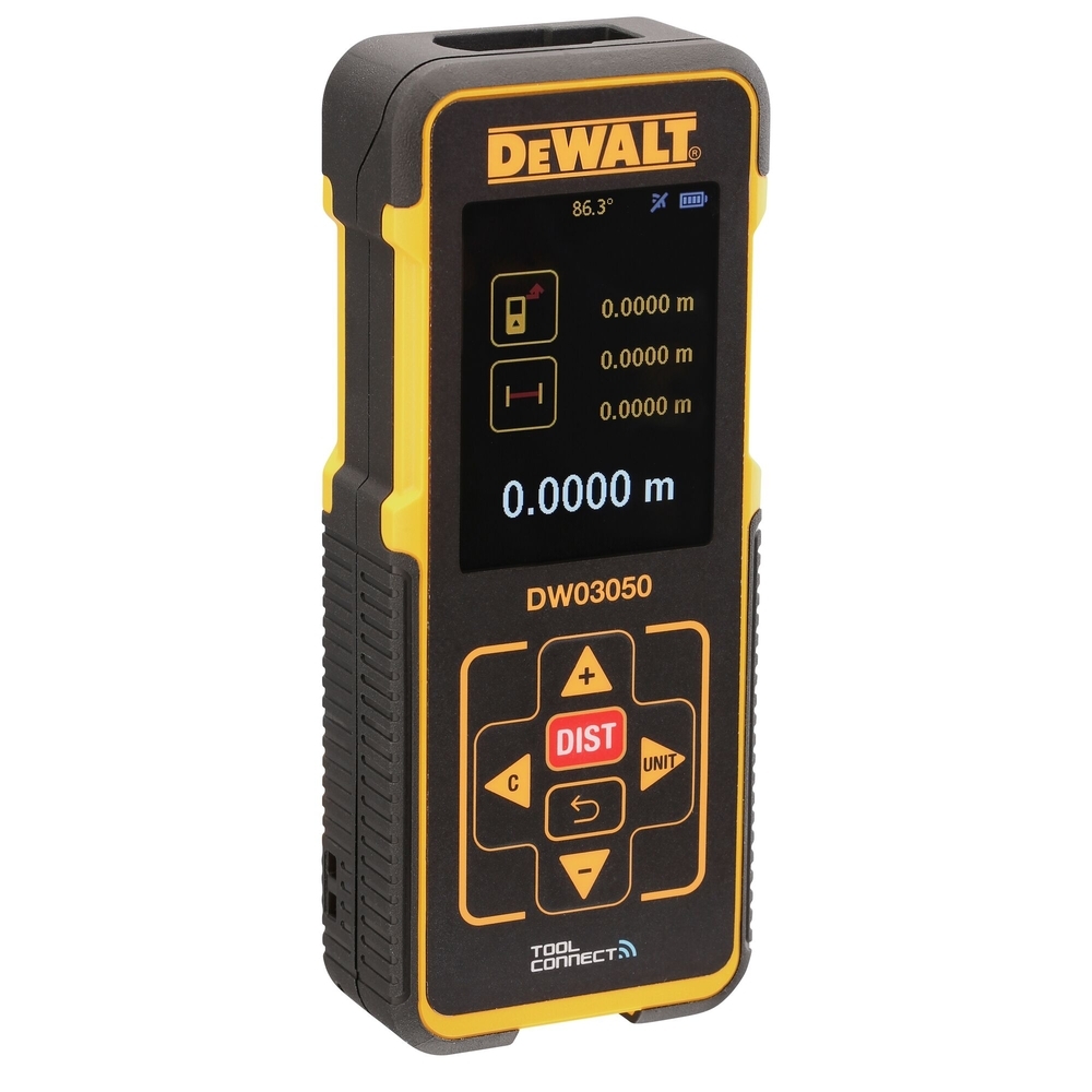 Mesure laser 50 m Bluetooth - étui, 3 piles AAA - DW03050-XJ - DEWALT