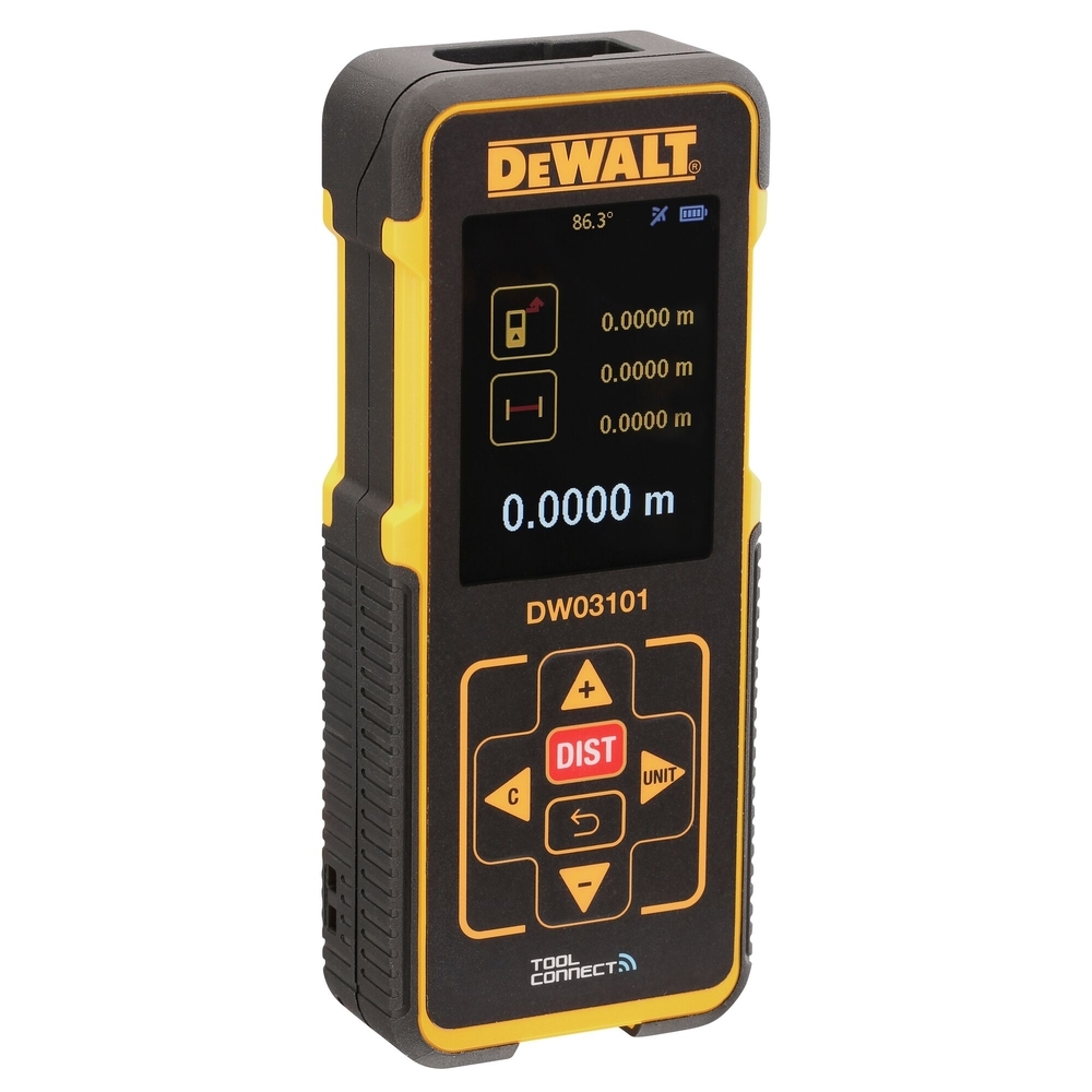 Mesure laser 100 m Bluetooth - étui, 3 piles AAA - DW03101-XJ - DEWALT