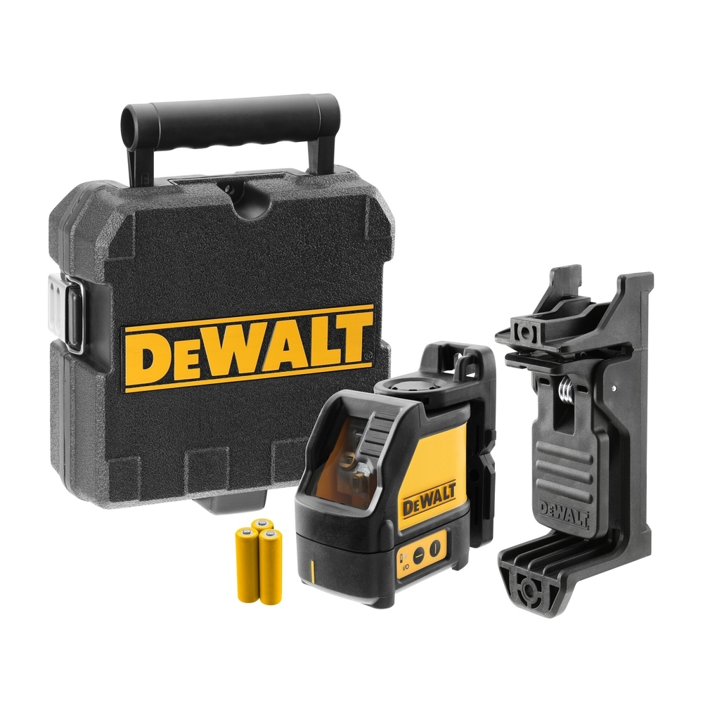 Niveau laser croix - faisceau rouge - 3 piles alcaline (AA), support magnétique - DW088K-XJ - DEWALT