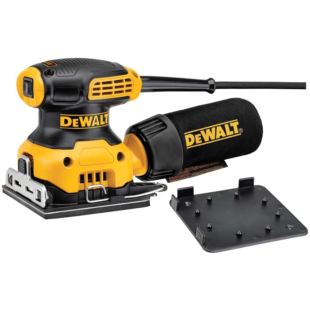 Ponceuse vibrante 1/4 de feuille 230 W - sac à poussière avec adaptateur d'aspi. - DWE6411-QS - DEWALT
