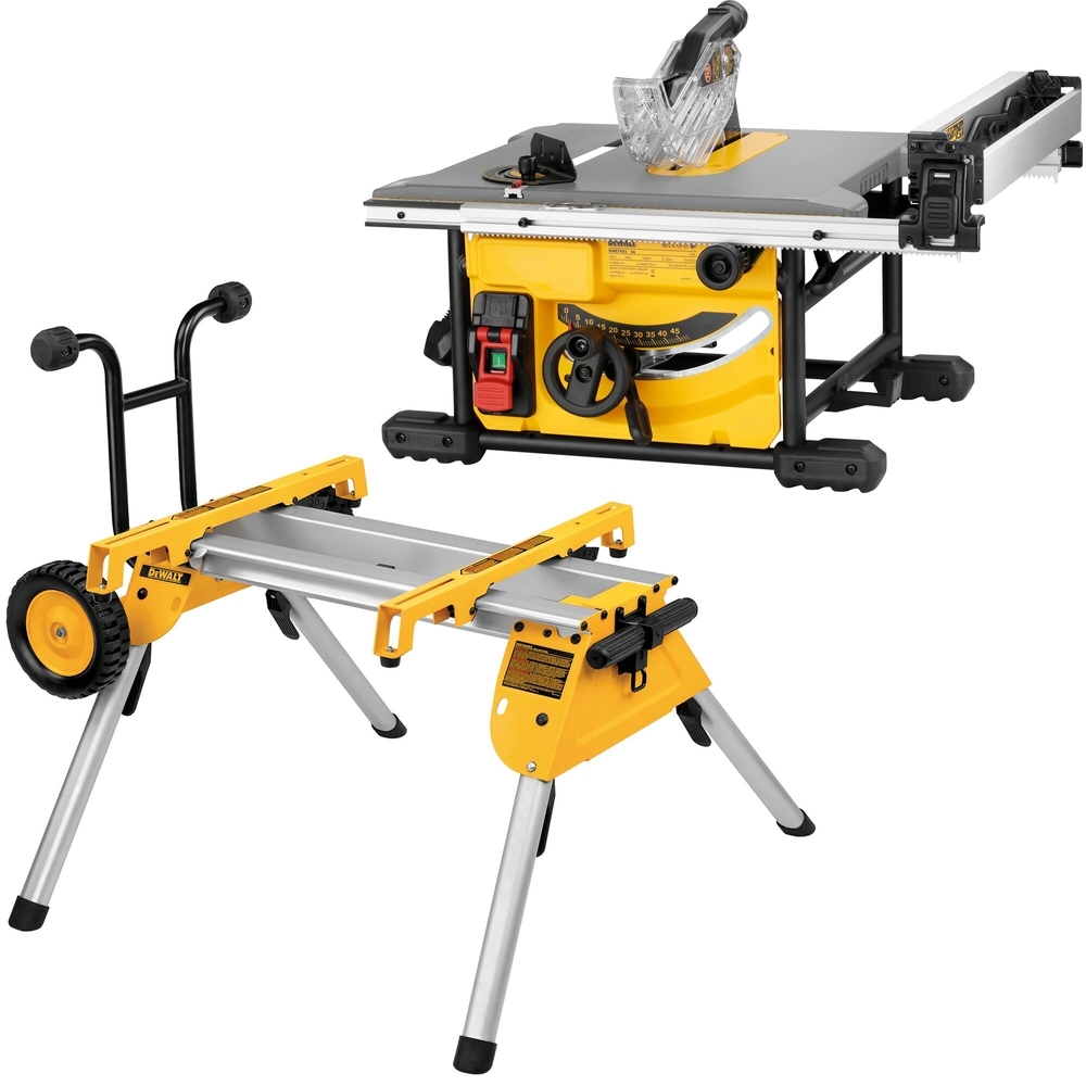 Scie à table 1850 W 210 mm + piètement - DWE7485RS-QS - DEWALT
