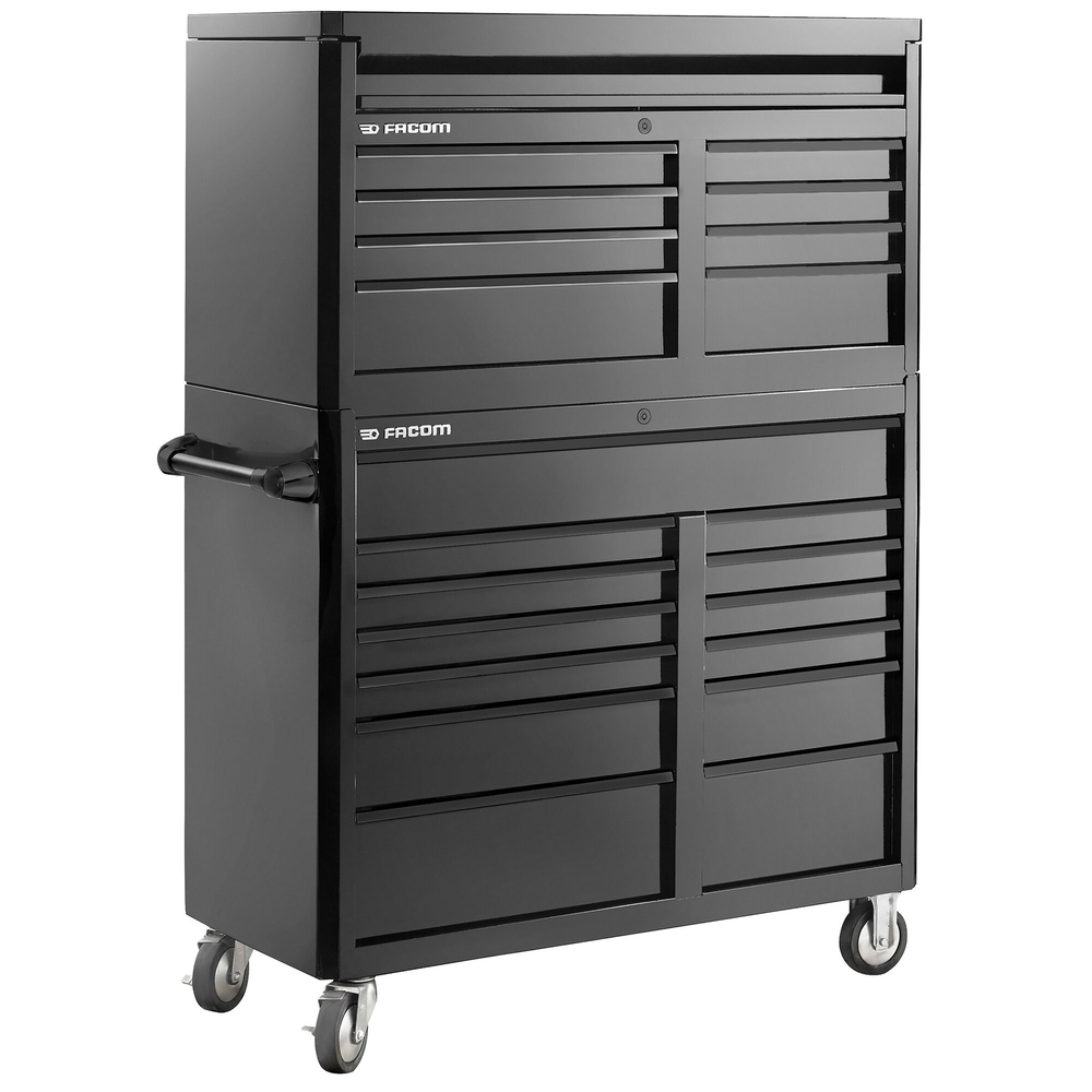 Servante US noire + coffre - 21 tiroirs - FACOM - FAS.21BK