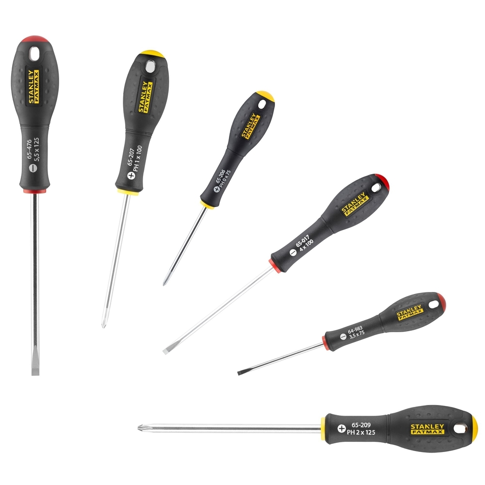 Tournevis d'électricien + Phillips - jeu de 6 pièces - Fatmax - FMHT0-62626 - STANLEY FATMAX