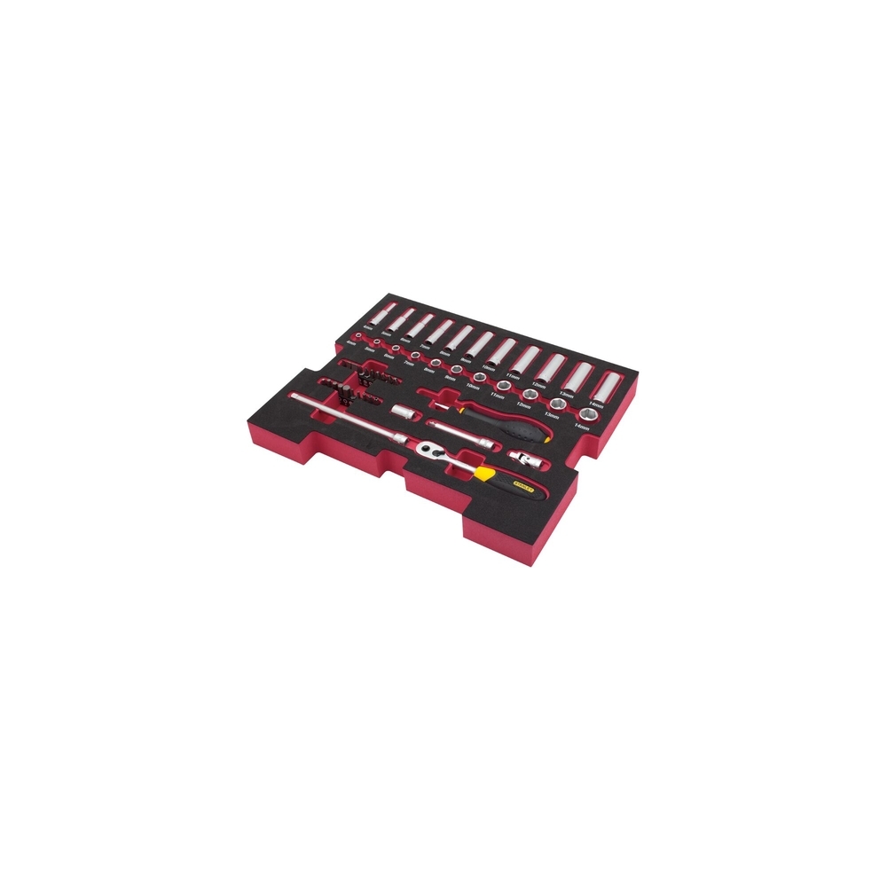 Module mousse Pro-Stack™ cliquets/douilles 1/4’’ - 48 pièces - FMHT0-74295 - STANLEY FATMAX