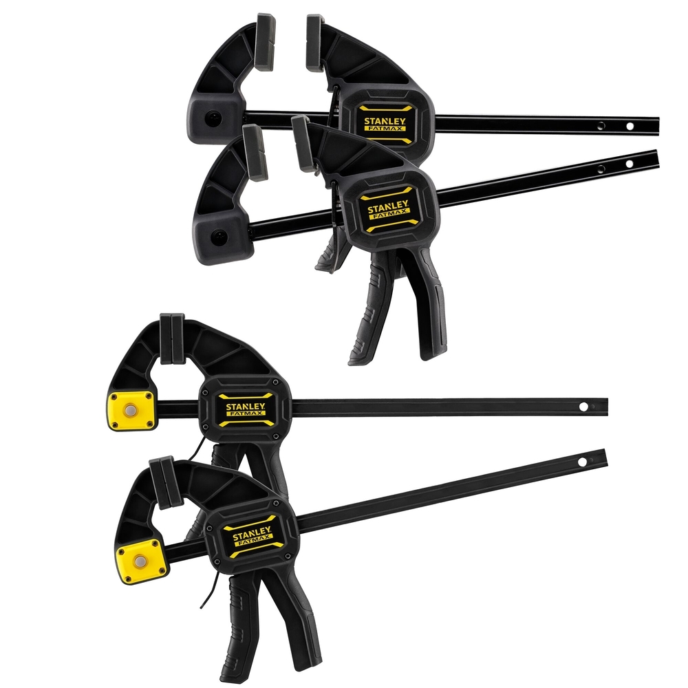 Lot de 4 serre-joints L 300 mm x 2 & M 150 mm x 2 - FMHT0-83243 - STANLEY FATMAX