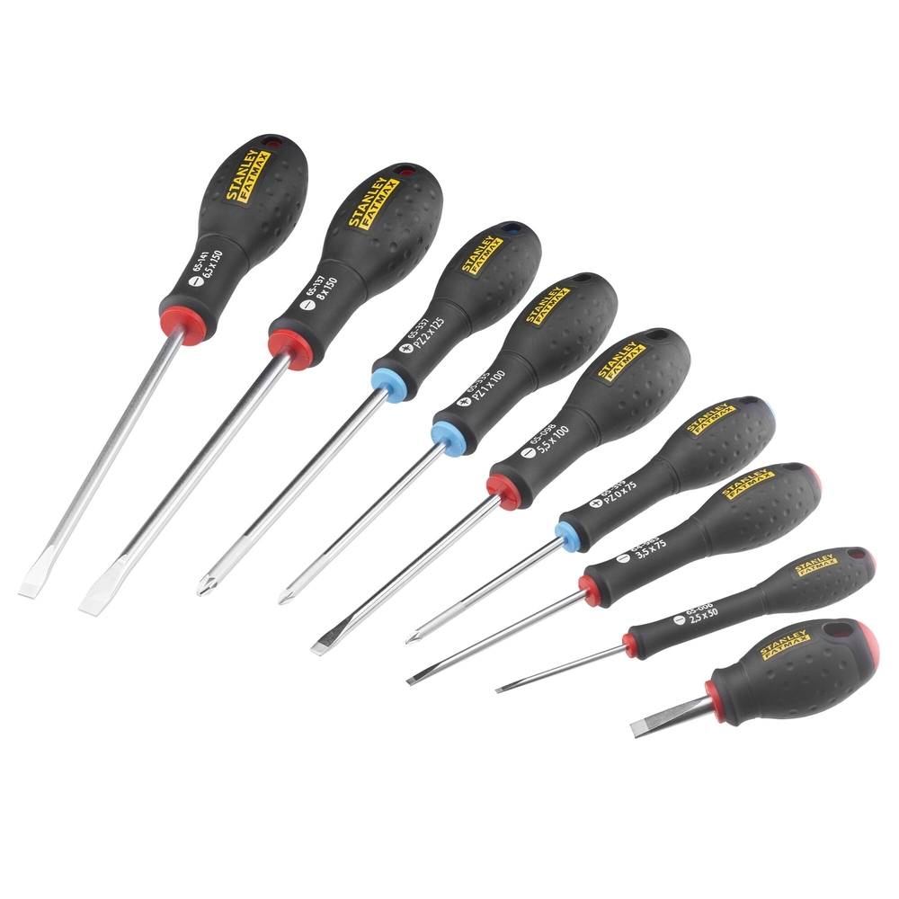 Tournevis d'électricien + mécanicien + Pozidriv - jeu de 9 pièces - Fatmax - FMHT65424-0 - STANLEY FATMAX