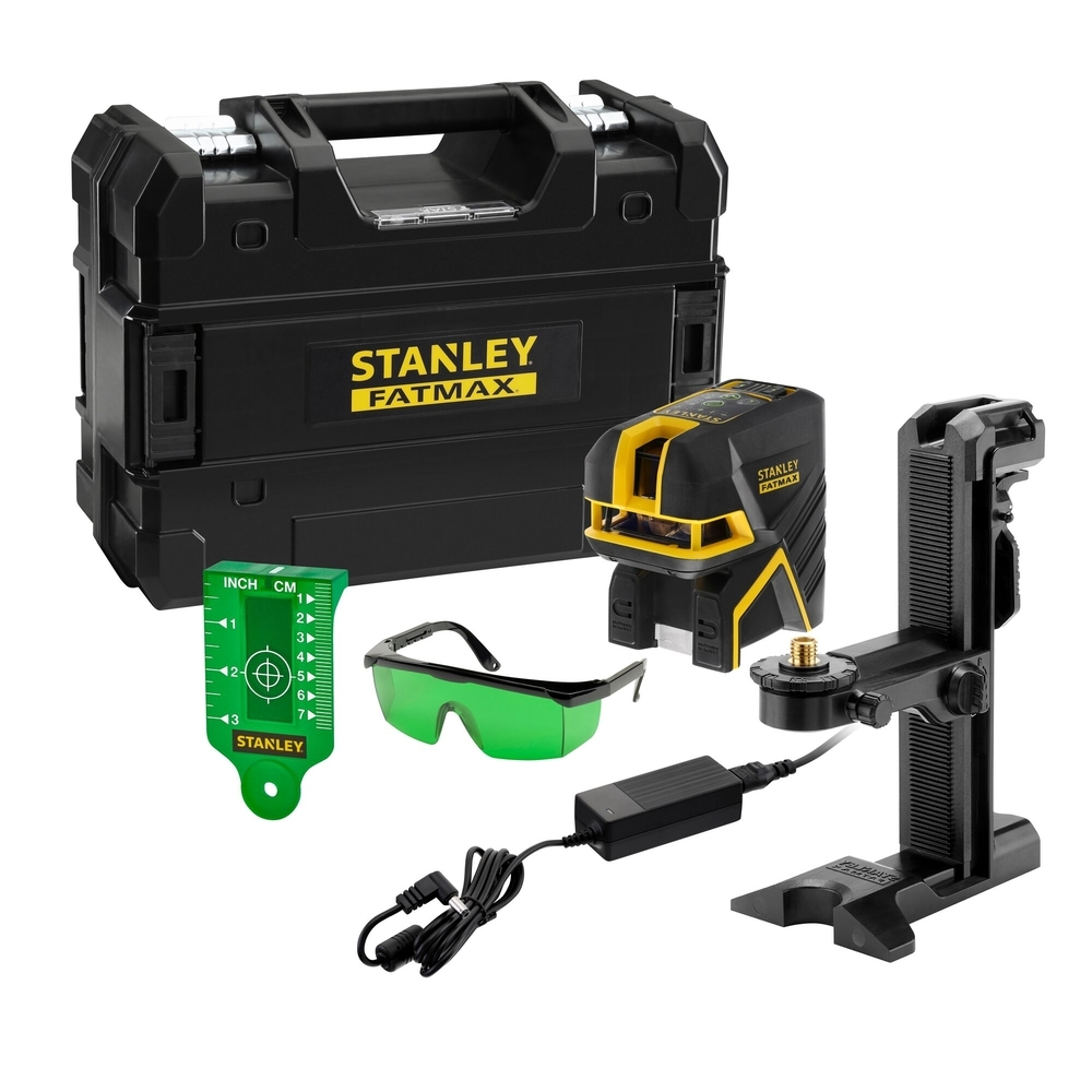 Niveau laser croix + 5 points SCPG5 (Li-ion) vert - Fatmax - FMHT77598-1 - STANLEY FATMAX