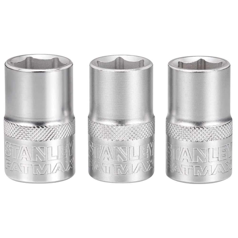 Jeu de douilles 1/2’’ 6 pans 14-15-16 mm - Fatmax - 3 pièces - FMMT17093-0 - STANLEY FATMAX