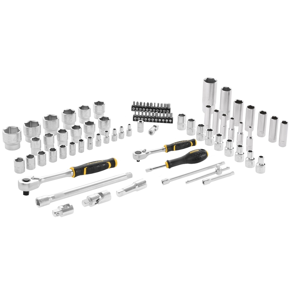 Coffret de douilles 1/4’’ + 1/2’’ - jeu de 81 pièces - Fatmax - FMMT82826-1 - STANLEY FATMAX