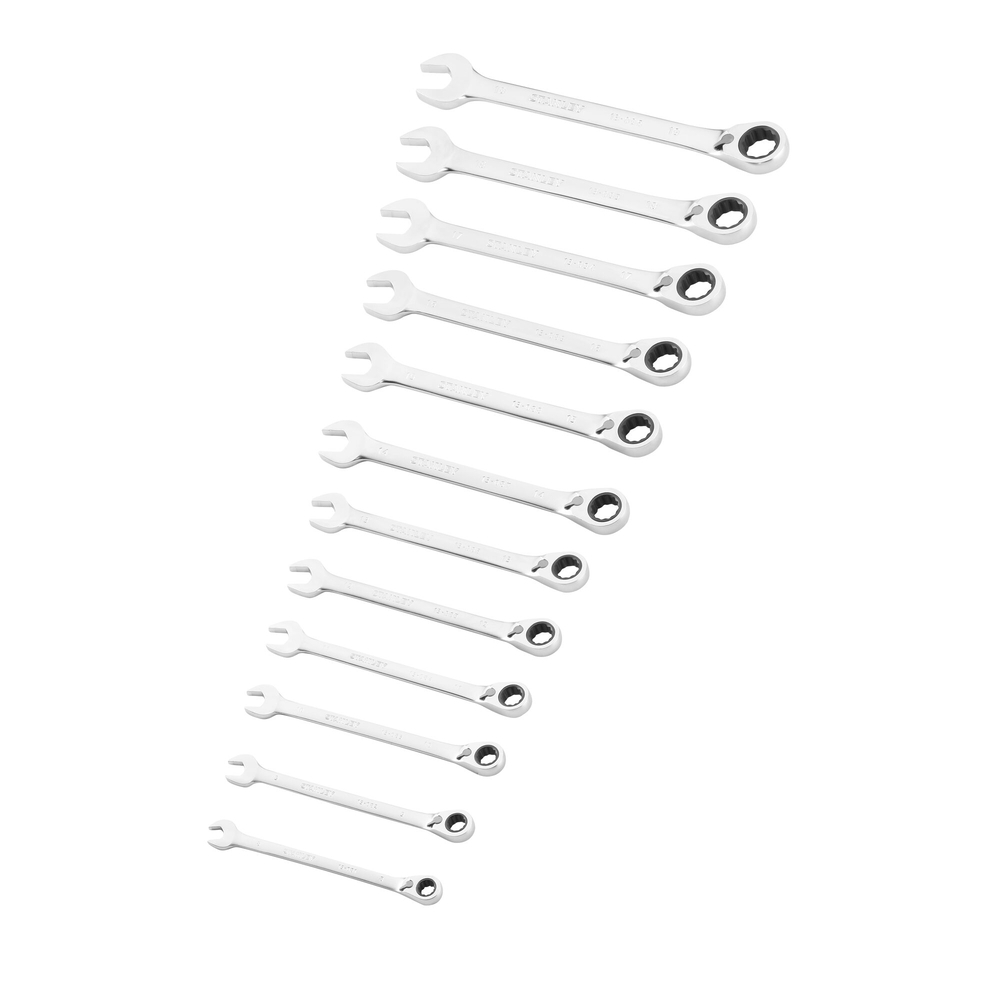 Clés mixtes à cliquet réversible - jeu de 12 pièces - Fatmax - FMMT82849-0 - STANLEY FATMAX