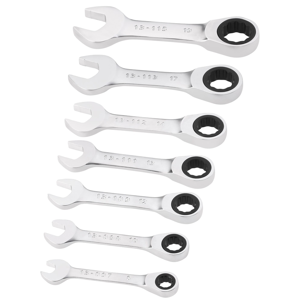 Clés mixtes courtes à cliquet - jeu de 7 pièces - Fatmax - FMMT82900-0 - STANLEY FATMAX