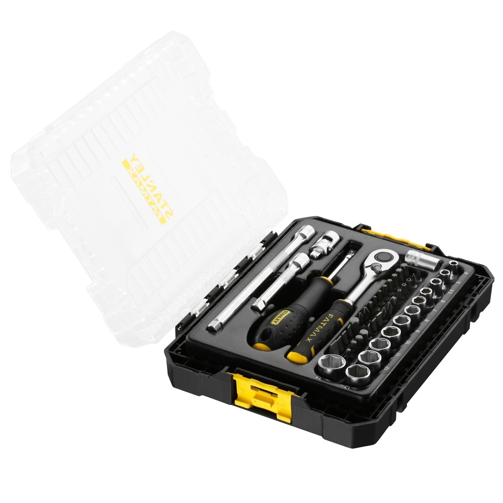 Coffret de douilles Stakbox M - 1/4’’ - jeu de 48 pièces - Fatmax - FMMT98101-0 - STANLEY FATMAX