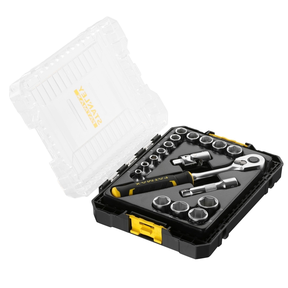 Coffret de douilles Stakbox M - 3/8’’ - jeu de 18 pièces - Fatmax - FMMT98102-0 - STANLEY FATMAX
