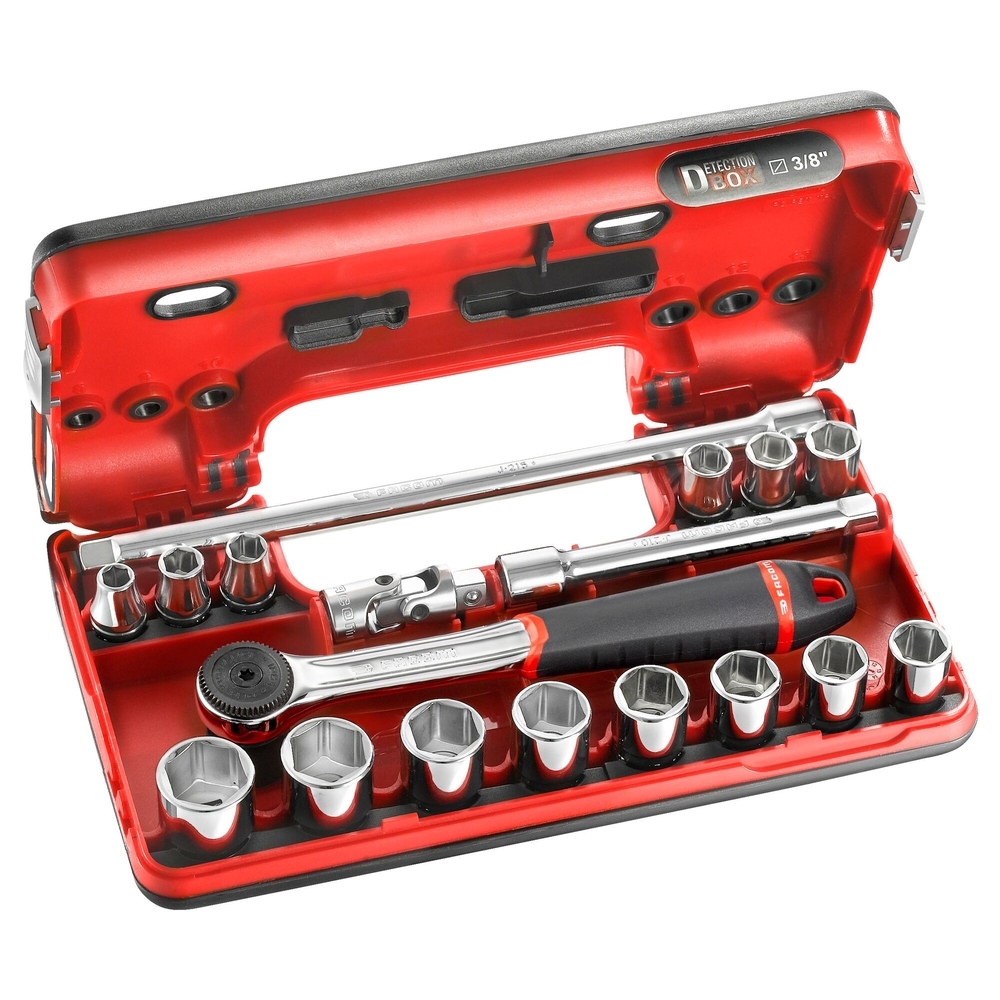 Coffret douilles 3/8' 18 pièces - FACOM - J.161DBOX1