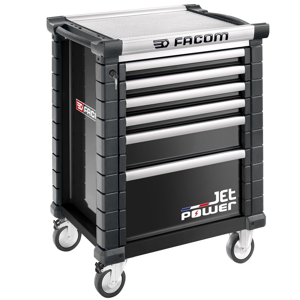 Servante JETM3 6 tiroirs noire avec tiroir énergisé - FACOM - JET.6NM3APOWER