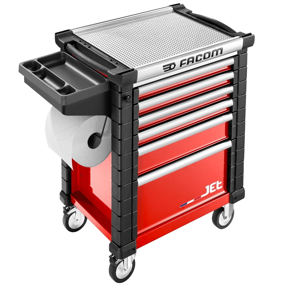 Tablette magnétique alvéolée + support rouleau papier pour servante - FACOM - JET.A5-1GXL