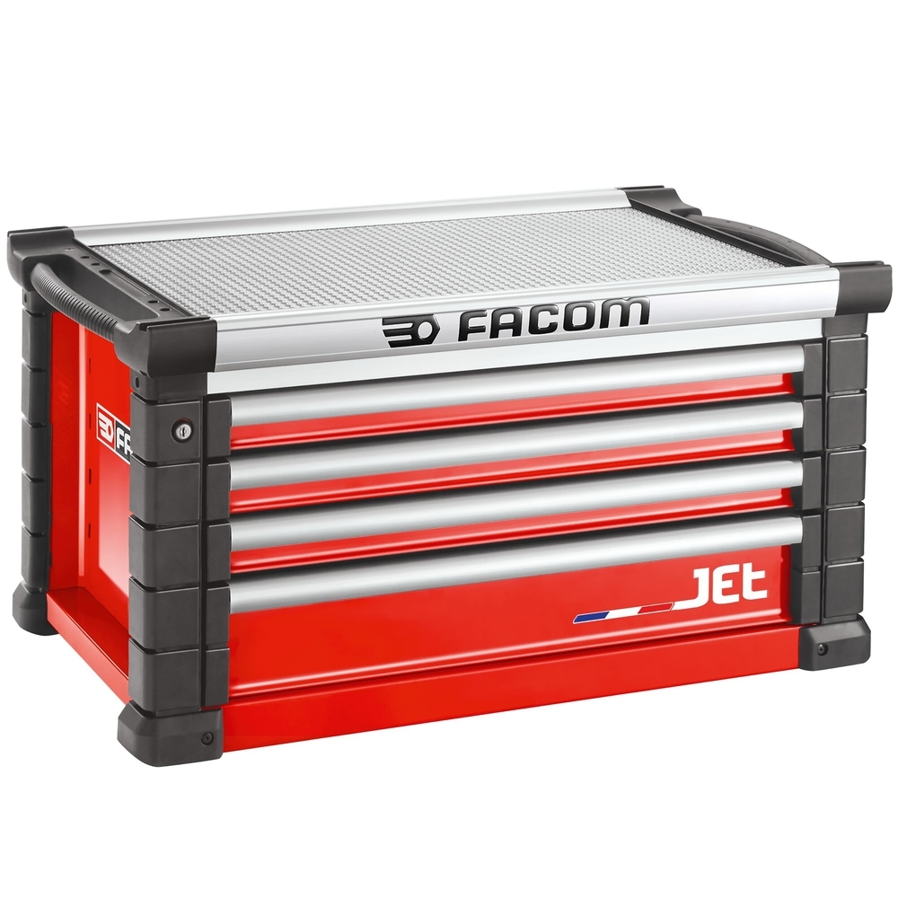 Coffre JET 4 tiroirs - 4 modules par tiroir rouge - FACOM - JET.C4M4A