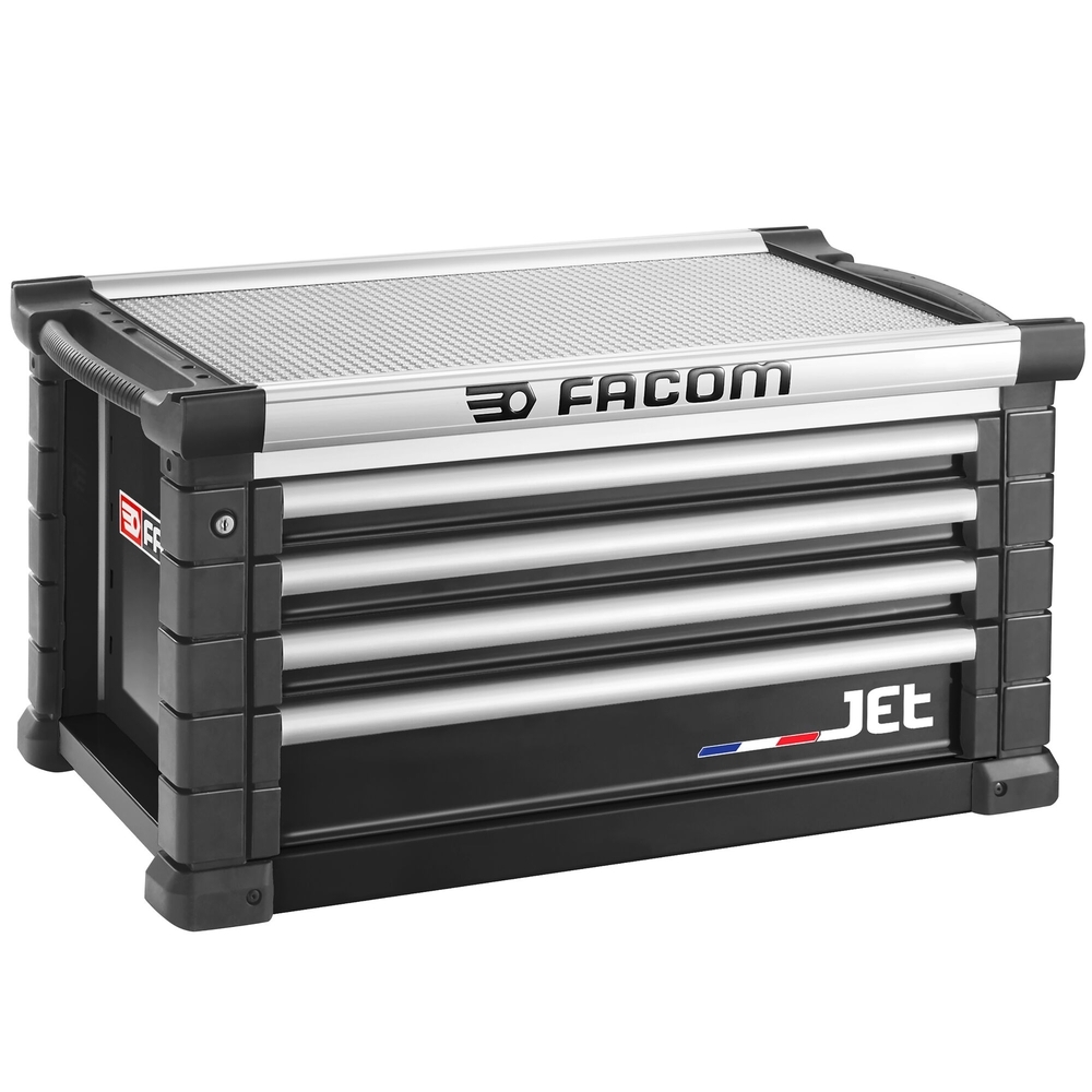 Coffre JET 4 tiroirs - 4 modules par tiroir noir - FACOM - JET.C4NM4A