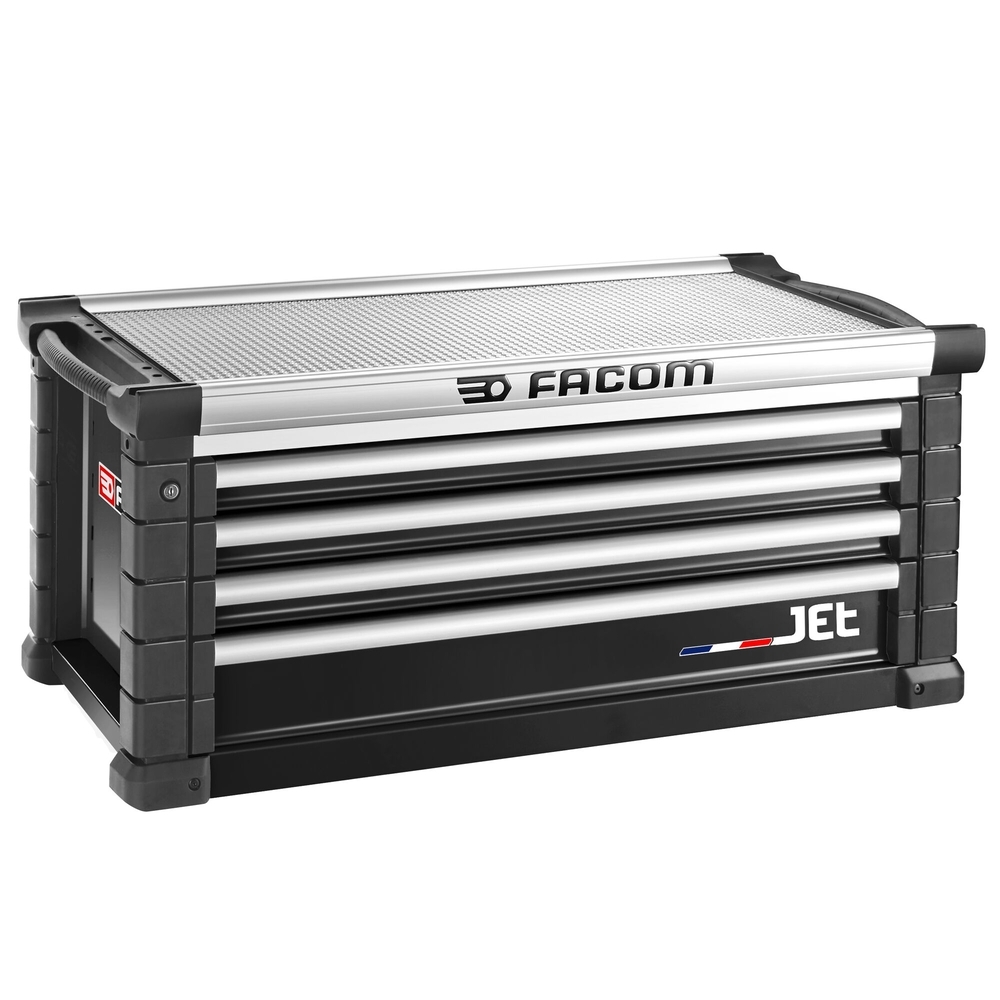 Coffre JET 4 tiroirs - 5 modules par tiroir noirs - FACOM - JET.C4NM5A