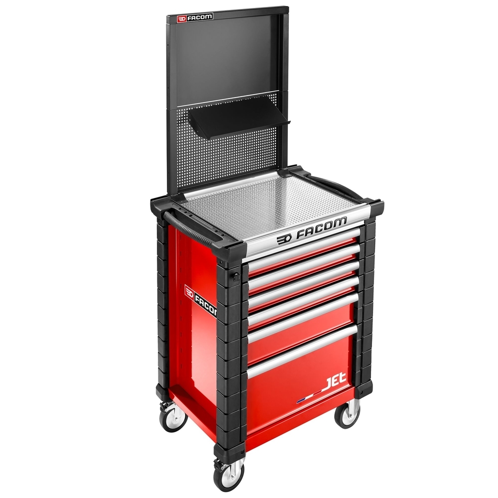 Grande étagère inclinée pour panneau perforé trous carrés 6x6mm - FACOM - JET.WA22-4