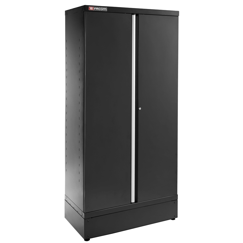Armoire 2 portes pleines 3 étagères L 1000 x p 506 x h 2060 mm noire - FACOM - JLS3-A1000PPBS