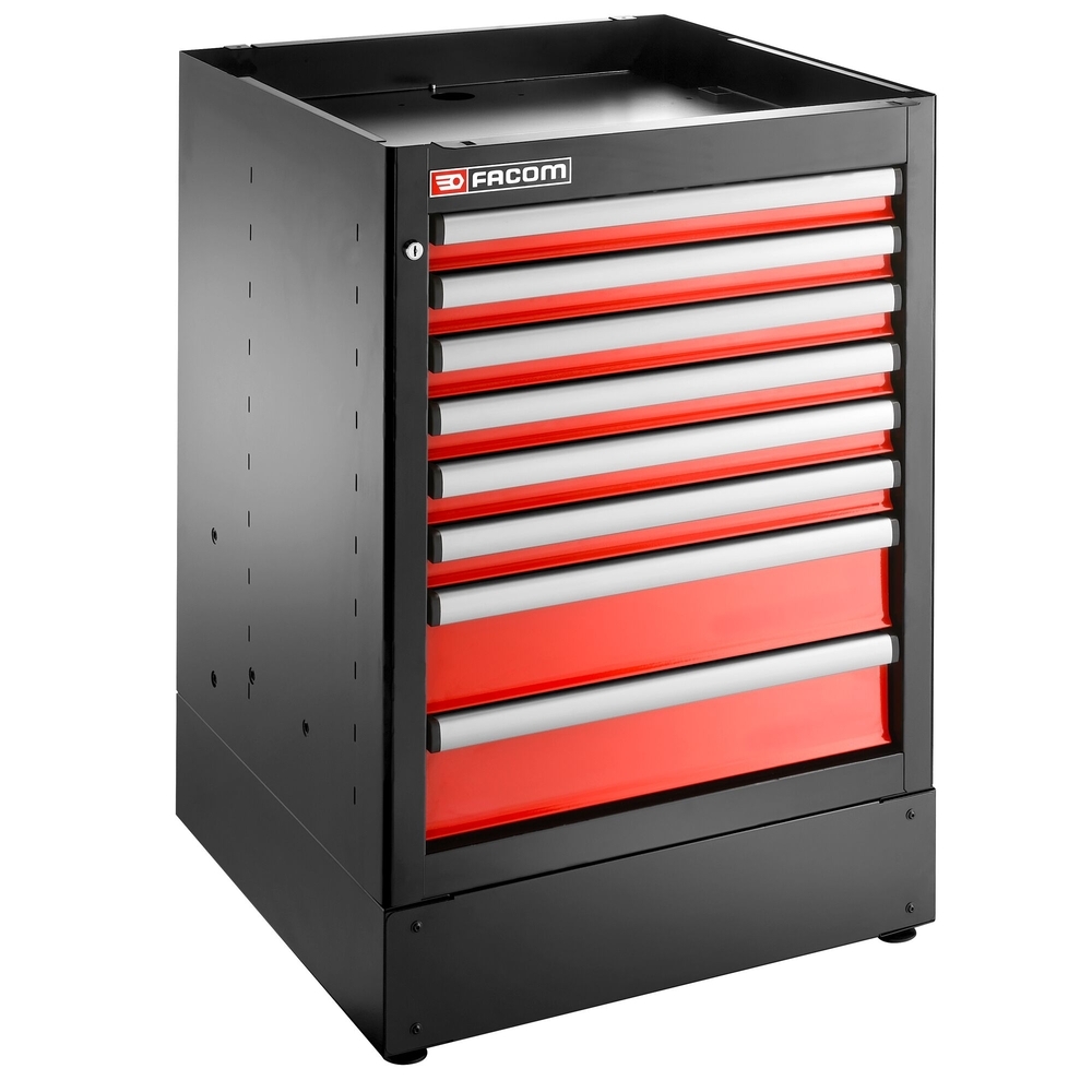 Meuble bas simple 8 tiroirs 569 x 421 mm rouge - FACOM - JLS3-MBS8T