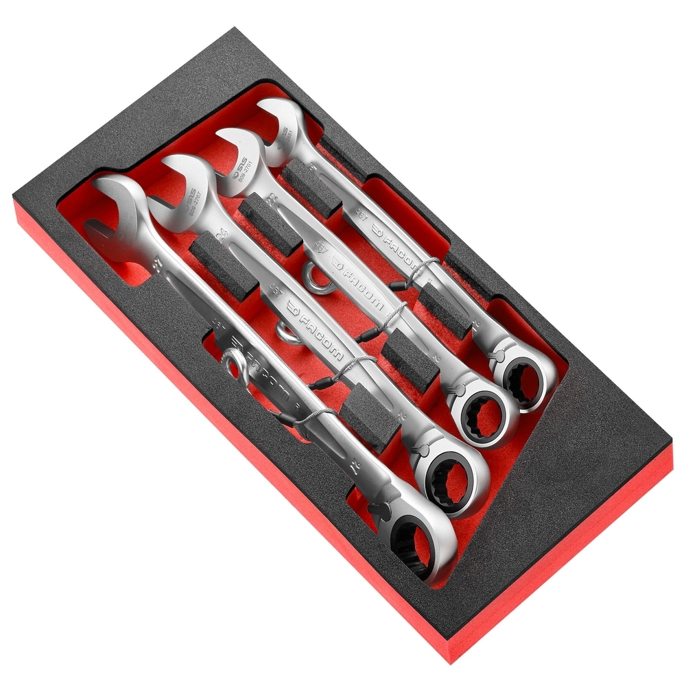 Module mousse 4 clés mixtes à cliquet de 21 à 27 mm SLS - FACOM - MODM.467J4SLS