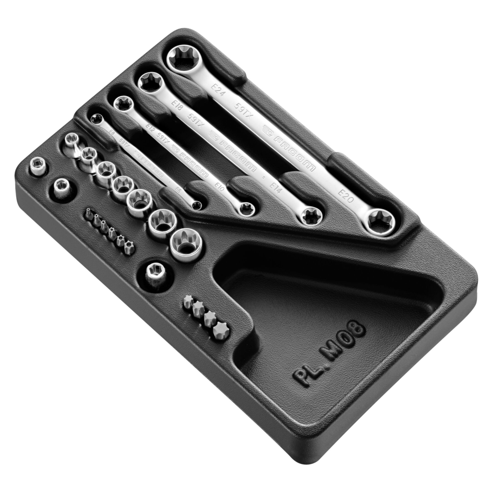 Module 24 douilles et clés Torx - FACOM - MOD.TX1A
