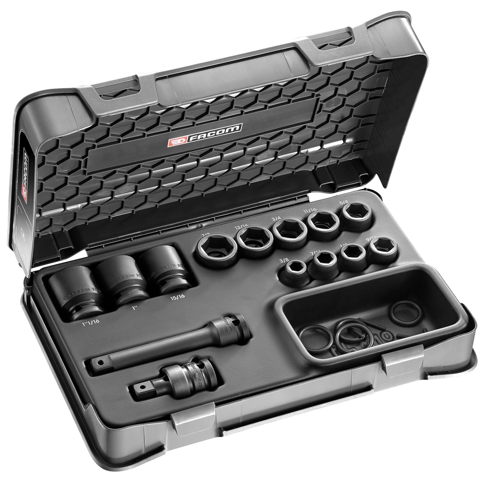Coffret douilles 1/2 impact 6 pans - FACOM - NS.500BU