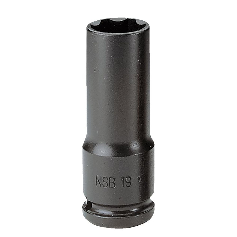 Douille impact longue parois fines 6 pans métrique 1/2 18 mm - FACOM - NSB.18