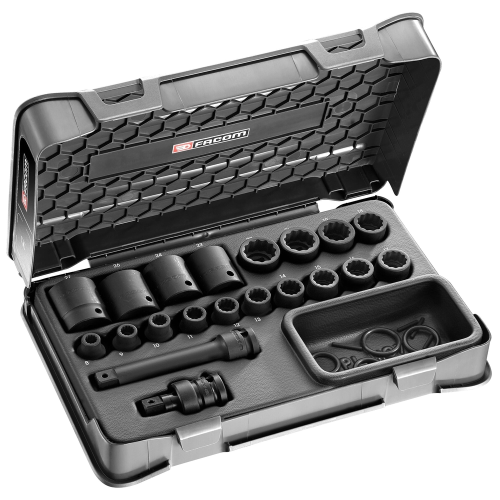 Coffret douilles 1/2' impact 12P 8-27 mm - FACOM - NSD.500A
