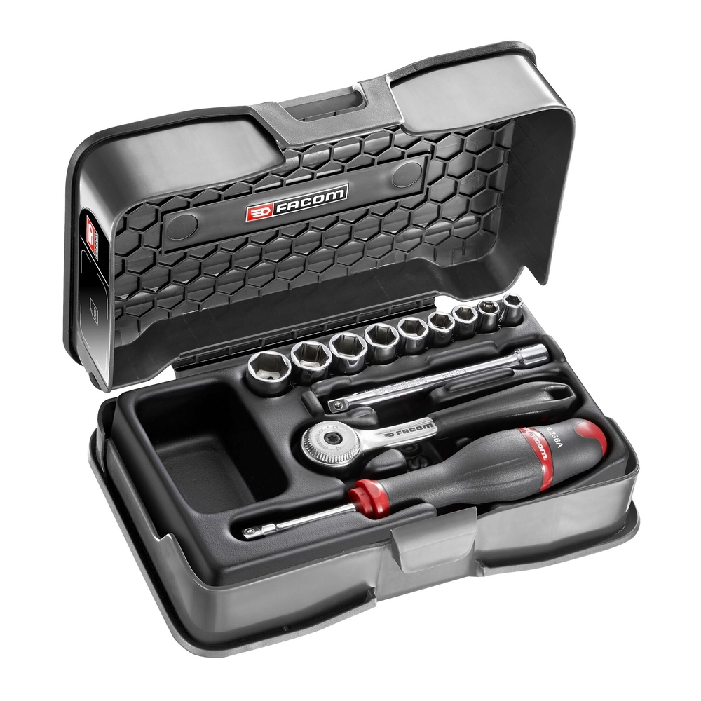 Coffret douilles 6 pans métriques 12 pièces 1/4