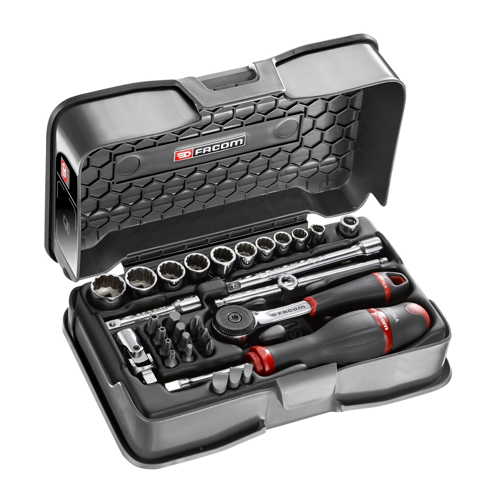 Coffret douilles 1/4' 12p mm r.16 - FACOM - R.161-5P12