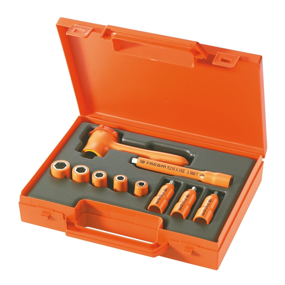 Coffret 10 outils 1/4' isolés - FACOM - R.400AVSE