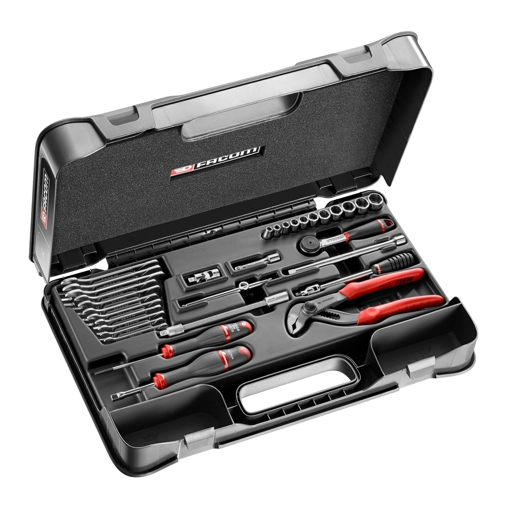 Coffret 32 douilles 6 pans métriques et clés 1/4
