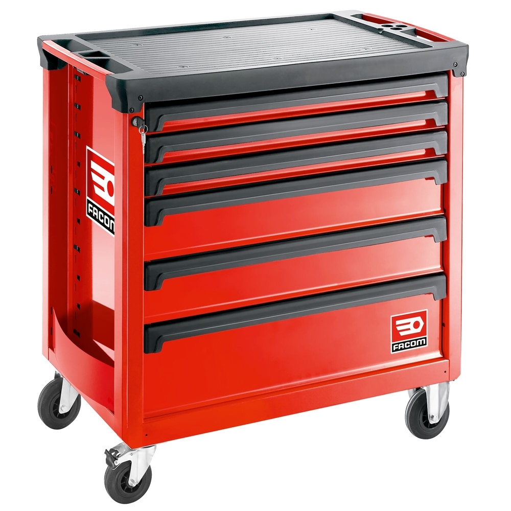 Servante ROLL 6 tiroirs - 4 modules par tiroir rouge - FACOM - ROLL.6M4A