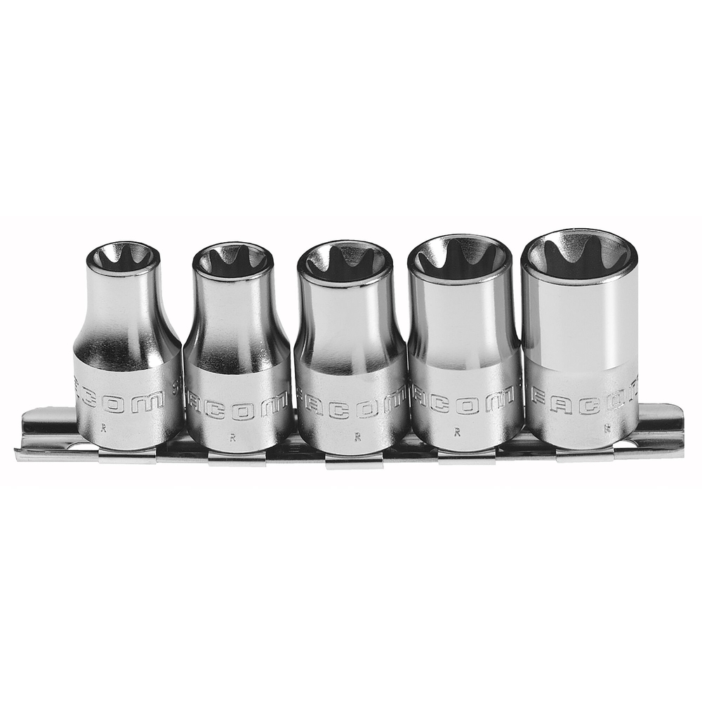 Jeu de 6 douilles 1/4 tx rack - FACOM - RTX.40