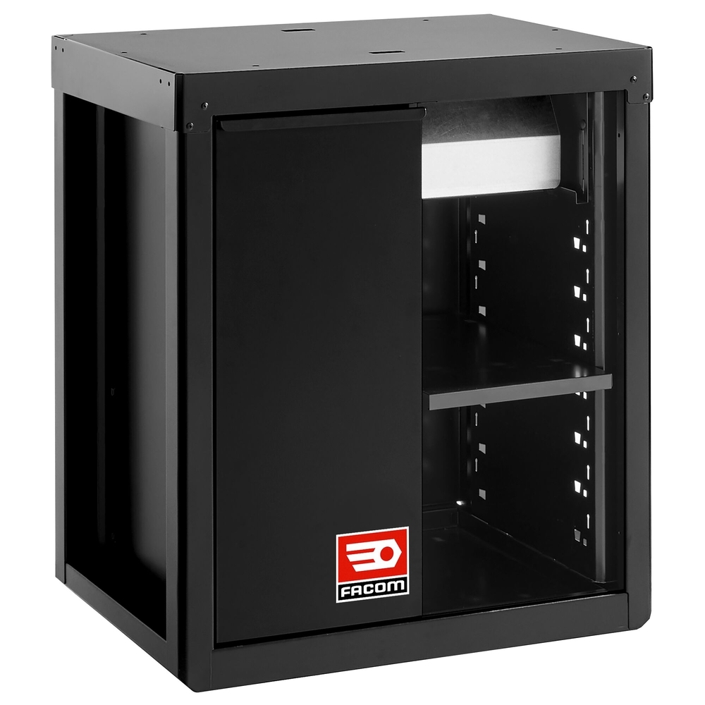 Meuble bas avec bac de recyclage et support rouleau papier - noir - RWS2 - FACOM - RWS2-MBSERBS