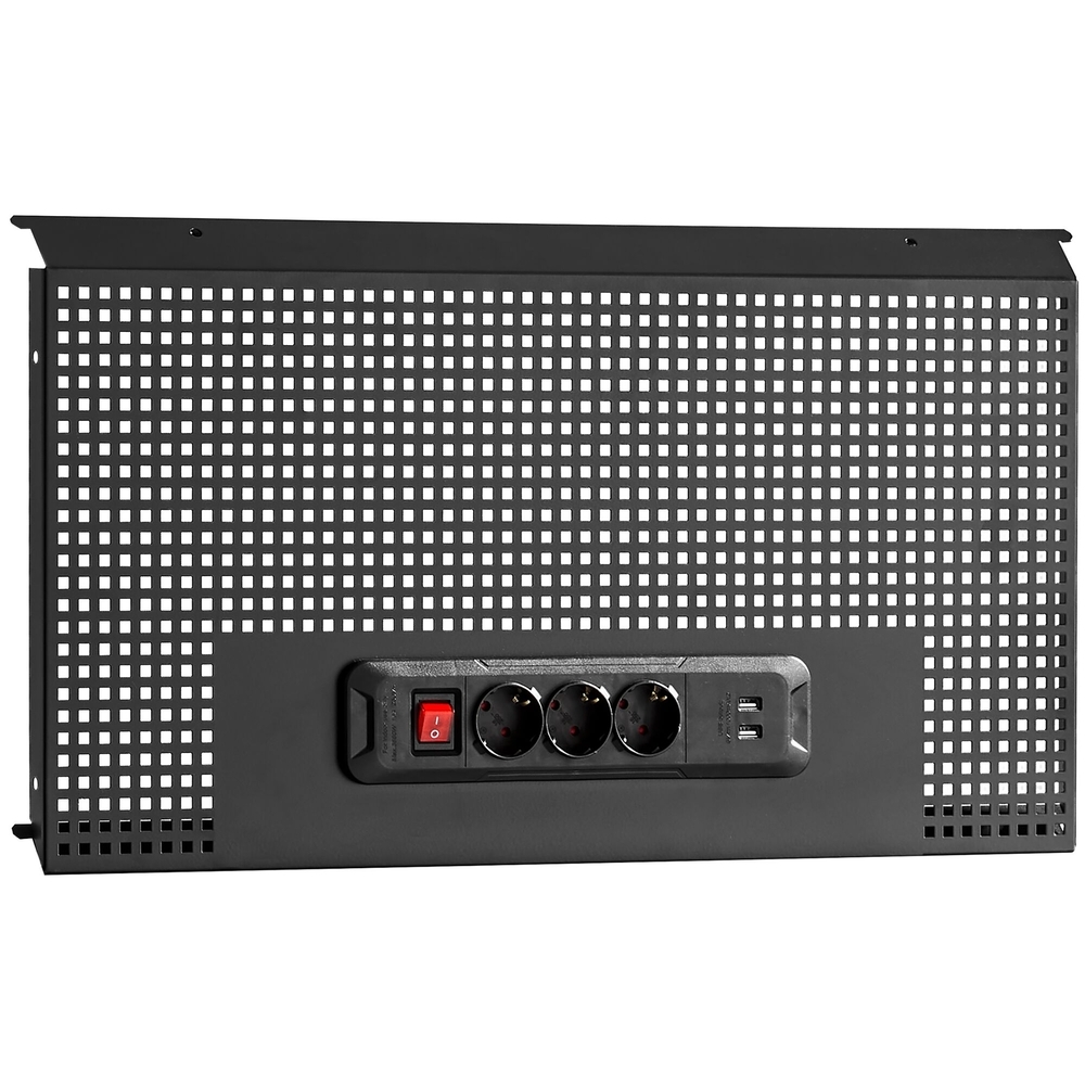 Panneau perforé avec bloc prises - noir - RWS2 - FACOM - RWS2-PPAV1USBBS
