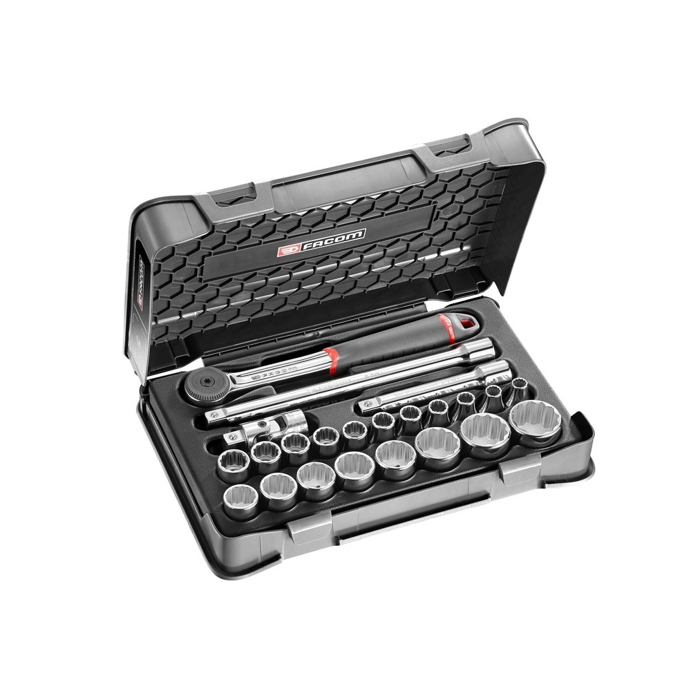 Coffret douilles 1/2' 12p mm s.16 - FACOM - S.161-3P12
