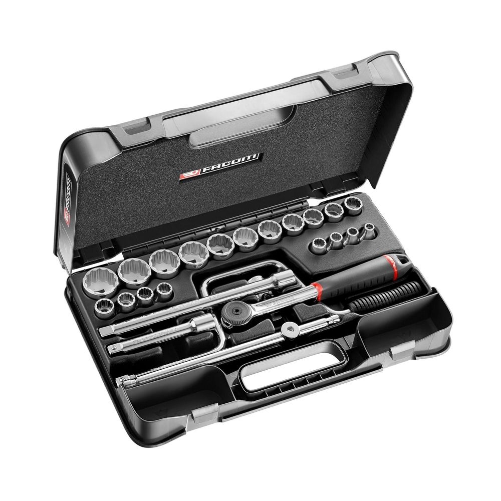 Coffret douilles 1/2' 12p in s.16 - FACOM - S.161-3P12U