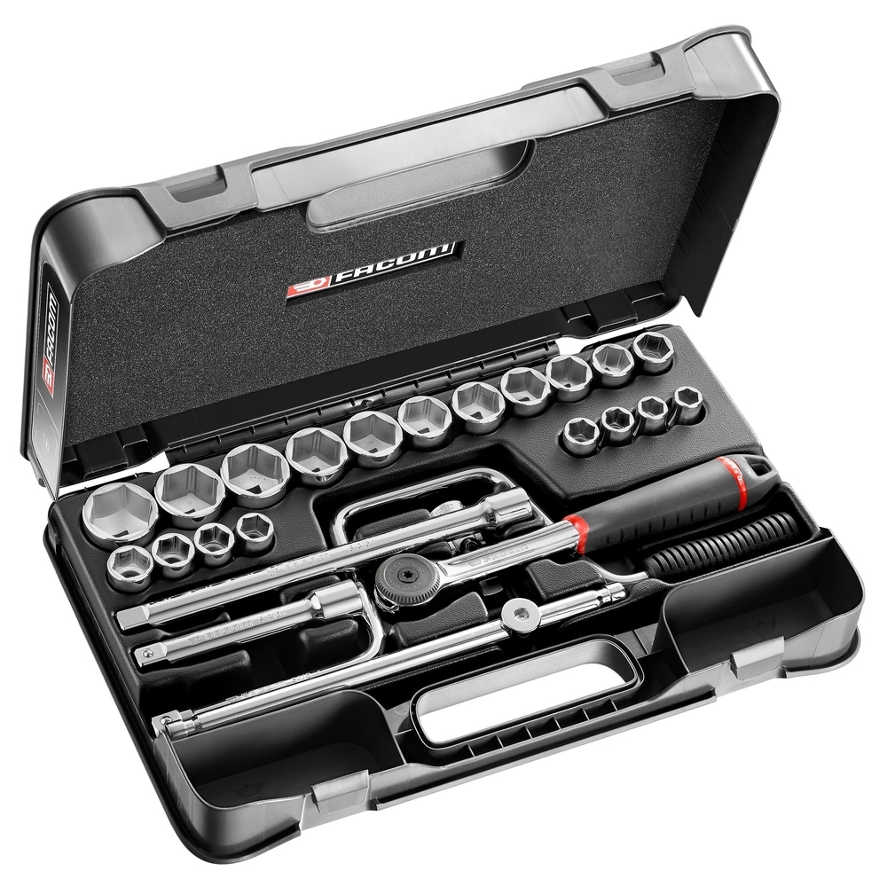 Coffret douilles 1/2' 6p in s.161 - FACOM - S.161-3P6U