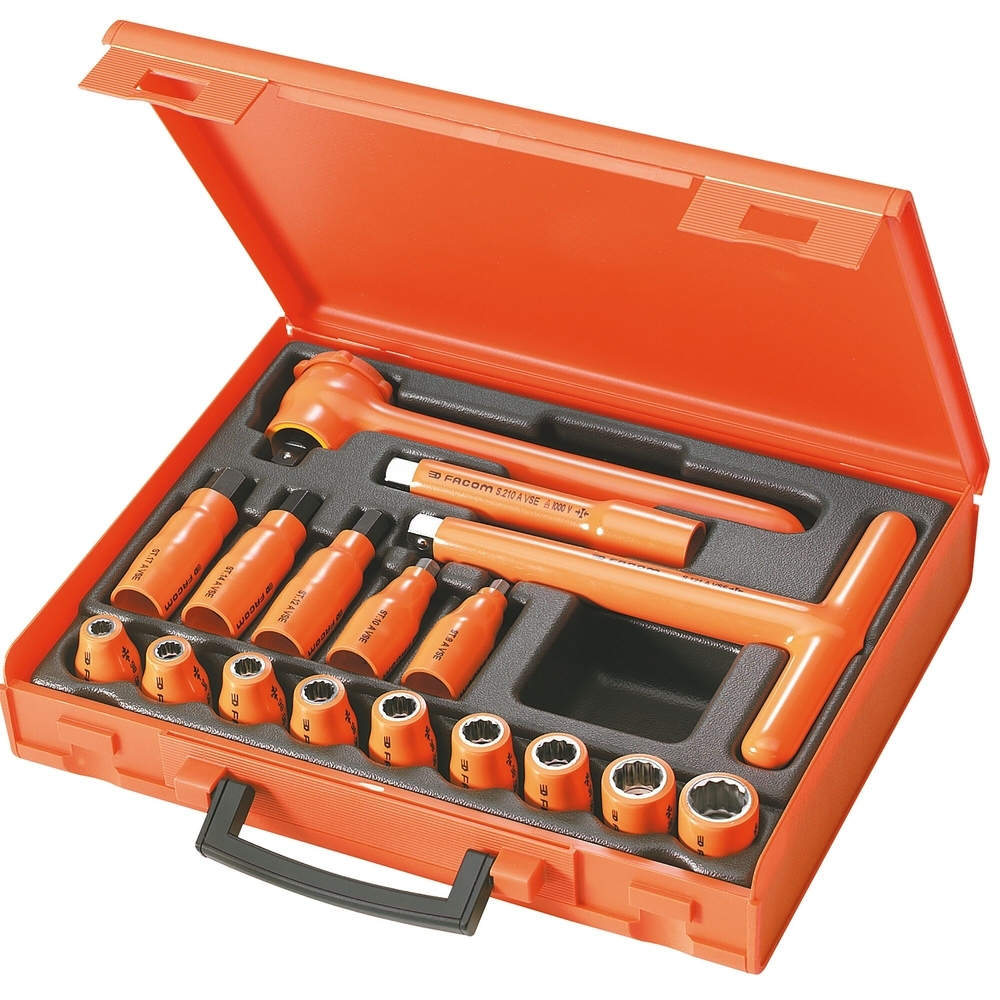 Coffret 17 outils 1/2' isolés - FACOM - S.401AVSE