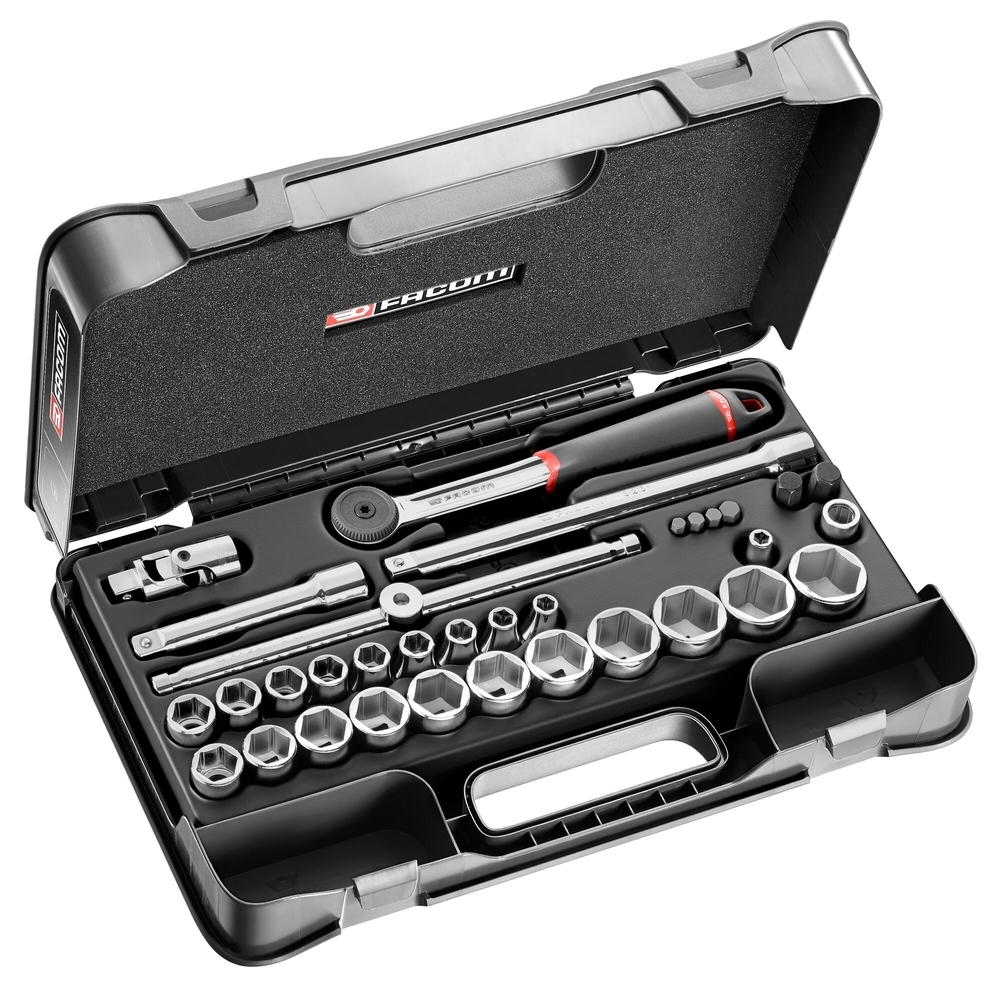 Coffret douilles 6 pans métriques - 35 pièces 1/2