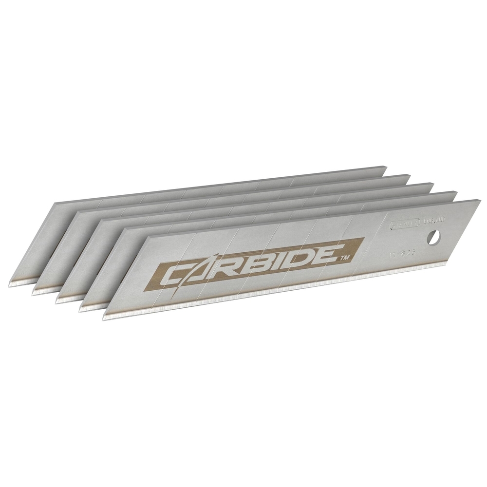 Lames de cutter 25 mm - Fatmax au carbure de tungstène - 5 lames - STHT0-11825 - STANLEY